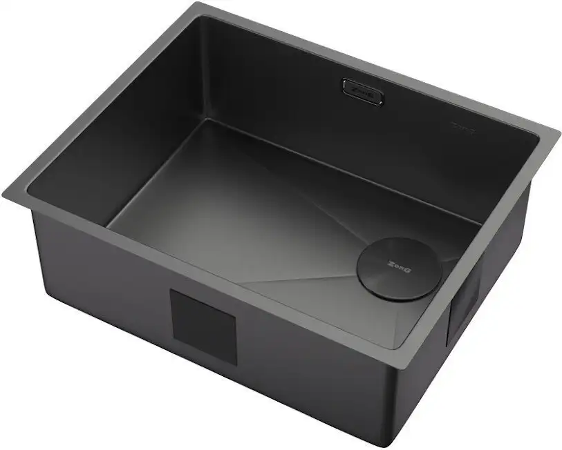 Кухонная мойка ZorG Zerox 54 U / IF Side SF Zurinox PVD Gunblack - фото товара