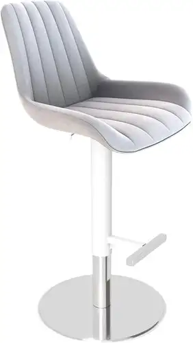 Стул Sheffilton SHT-ST37/S128 (серое облако/хром/белый муар) – изображение в каталоге