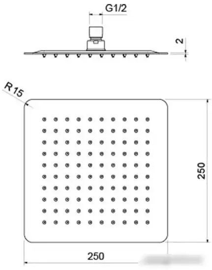 Душевая лейка Aquatek AQ2072MB - фото товара