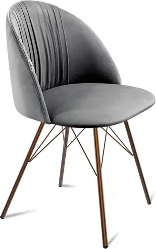 Стул Sheffilton SHT-ST35-1/S37 (угольно-серый/медный металлик) – изображение в каталоге