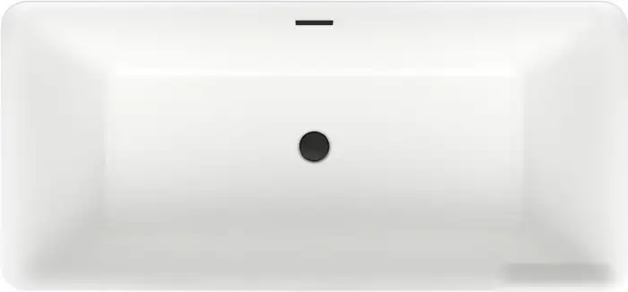 Ванна Wellsee DeSire 167,5x78 231502003 (отдельностоящая ванна белый глянец, экран, ножки, сифон-автомат матовый черный) - фото товара