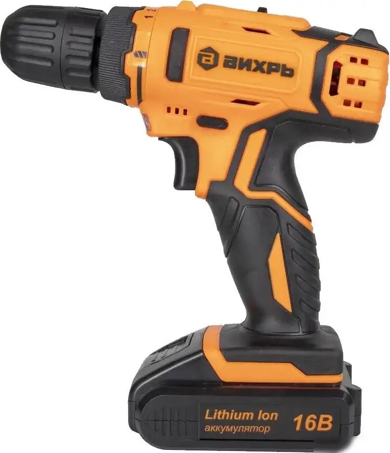 Дрель-шуруповерт Вихрь ДА-К16/2А (с 2-мя АКБ, кейс) – фото товара