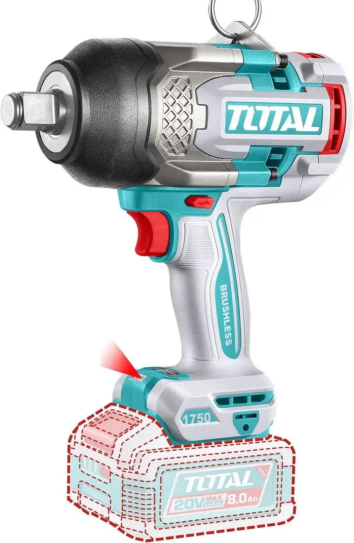 Гайковерт Total TIWLI20175 (с 2-мя АКБ, кейс) – фото товара