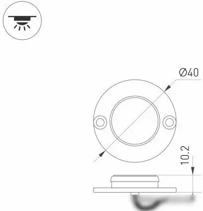 Точечный светильник Arlight ART-DECK-LAMP-R40-1W Day4000 024926 – фото товара