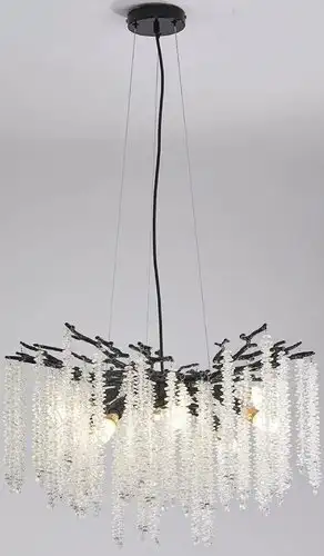 Подвесная люстра Estares Roxana 65 E14х8 R-600x1200-BLACK/CRYSTAL-220-IP20 – изображение в каталоге