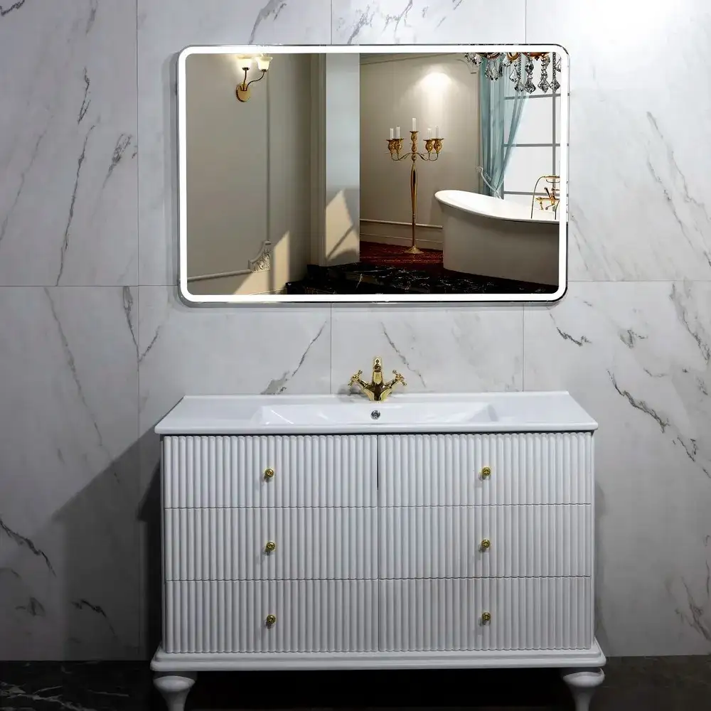 Пекам Зеркало Marta 1 140x80 marta1-140x80dp (с подсветкой,с сенсором на взмах руки,подогревом) – фото товара