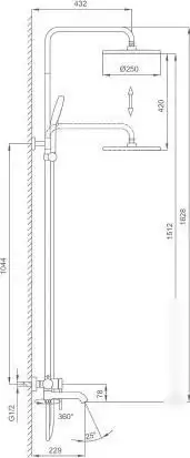Душевая система Gappo G2406 - фото товара