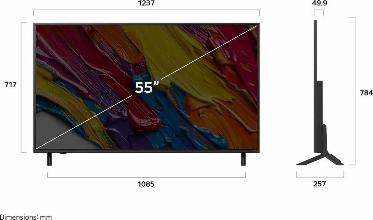 Телевизор LG QNED AI QNED82 55QNED82A6B – фото товара