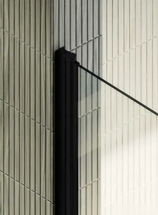 Душевая дверь MaybahGlass 198x99 MGD-424-6 (прозрачное стекло/черный) - фото товара