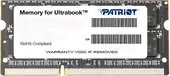 Оперативная память Patriot Memory for Ultrabook 4GB DDR3 SO-DIMM PC3-12800 (PSD34G1600L2S)