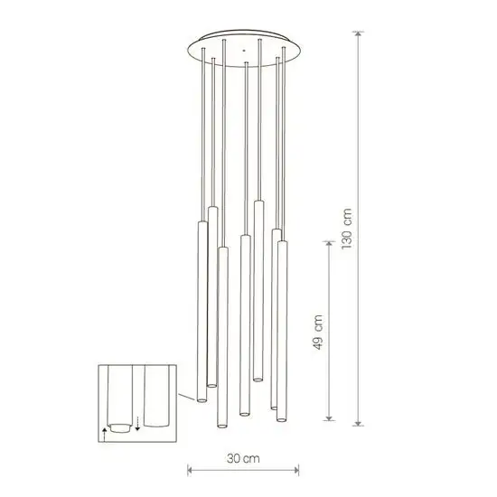 Подвесная люстра Nowodvorski Laser VII 8918 (Белый) – фото товара