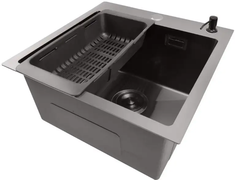Кухонная мойка Stellar E4444NB (нано черный) - фото товара