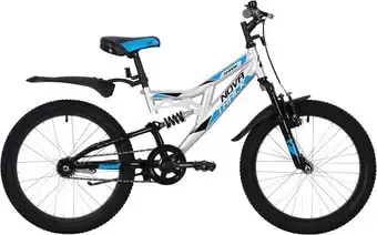 Детский велосипед Novatrack Shark 20 20SS1V.SHARK.SL20 (серебристый/черный, 2020)