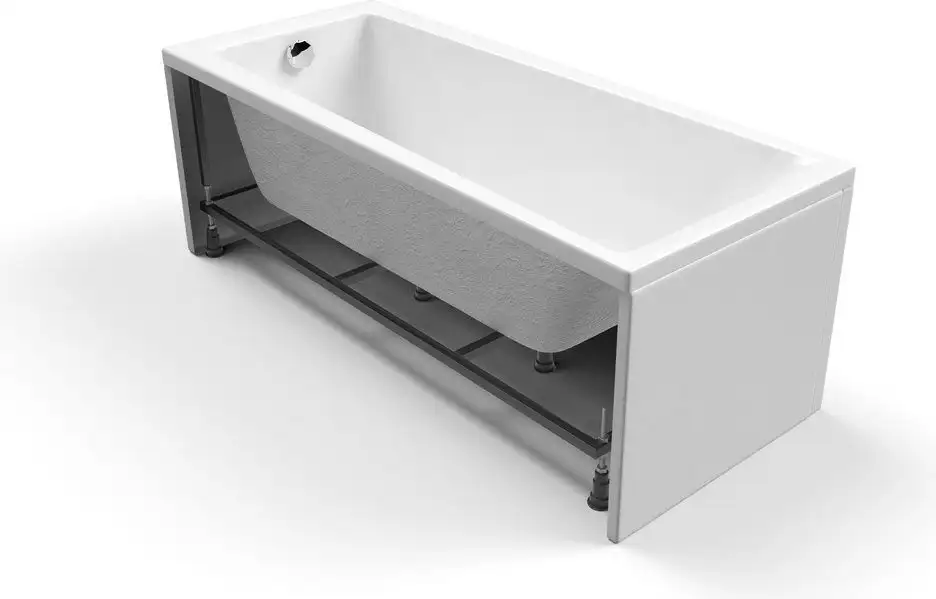 Ванна Cersanit Lorena 170x70 с ножками со смесителем Brasko (с сифоном Prime черным) - фото товара