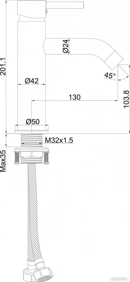 Смеситель Maxonor Pure Life PL1087-9 - фото товара