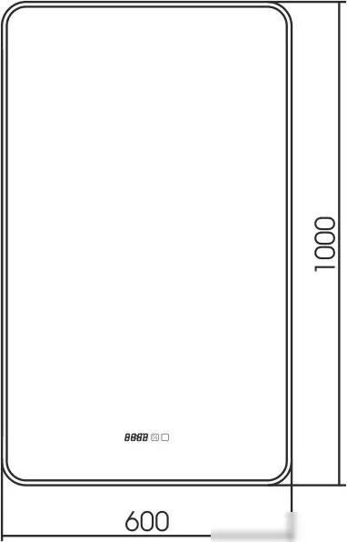 Silver Mirrors Зеркало Incanto 60x100 LED-00002537 – фото товара