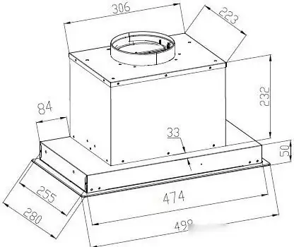 Кухонная вытяжка Schtoff Rost 50 White - фото товара