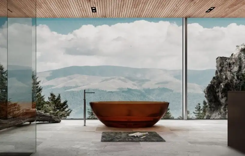 Ванна Abber Kristall AT9702 Opal (коричневый) - фото товара