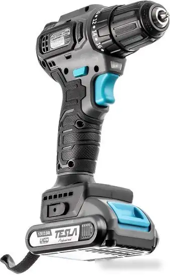 Дрель-шуруповерт Tesla TCD12BL 834528 (с 2-мя АКБ, кейс) – фото товара