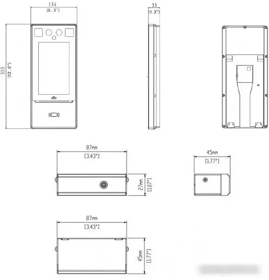 Терминал распознавания лиц Uniview OET-213H – фото товара