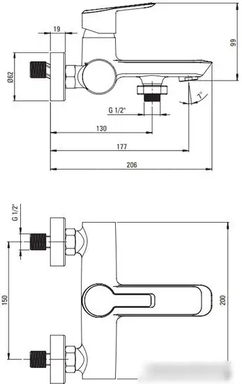 Смеситель Deante Arnika BQA 010N - фото товара