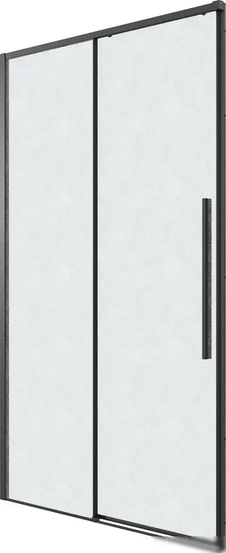 Душевая дверь Grossman Galaxy 80x195 1/2.K33.01.80L.21.02 (черный матовый/стекло шиншилла) - фото товара