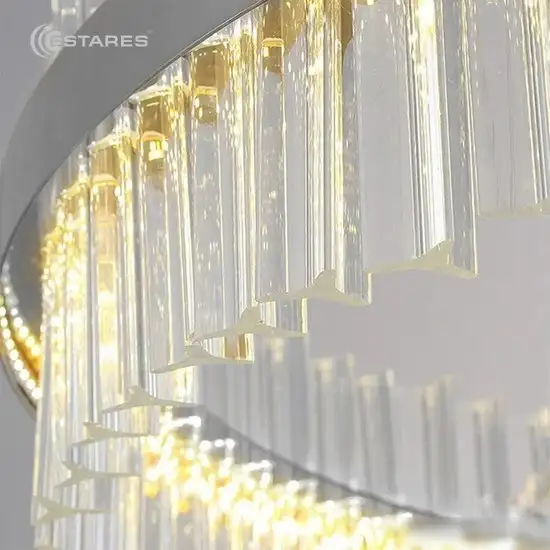 Подвесная люстра Estares Sofia 100W R-APP-500x1100-CHROME/CLEAR-220-IP20_Ч – фото товара