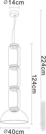 Подвесная люстра Divinare Trumpet 1242/06 SP-30 – фото товара