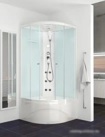 Душевая кабина Domani-Spa Delight 110 High 100x100 (матовое стекло/белый) - фото товара