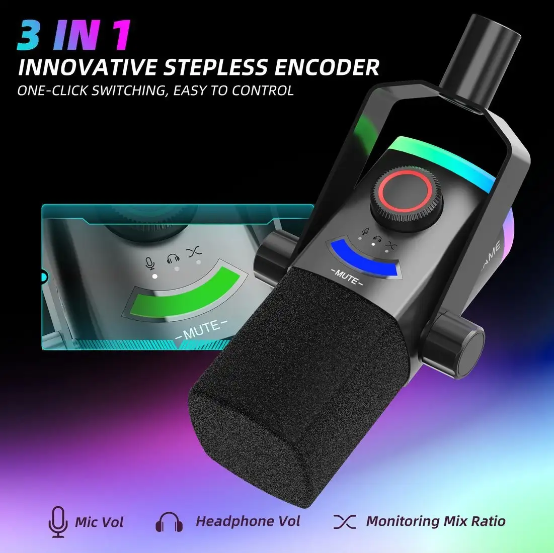 Проводной микрофон FIFINE AM8PROTW (белый) – фото товара