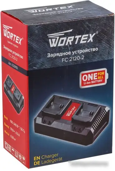 Зарядное устройство Wortex FC 2120-2 ALL1 (18В) – фото товара