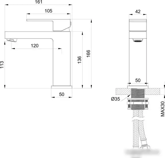 Смеситель Wonzon&Woghand WW-88139016-BG - фото товара