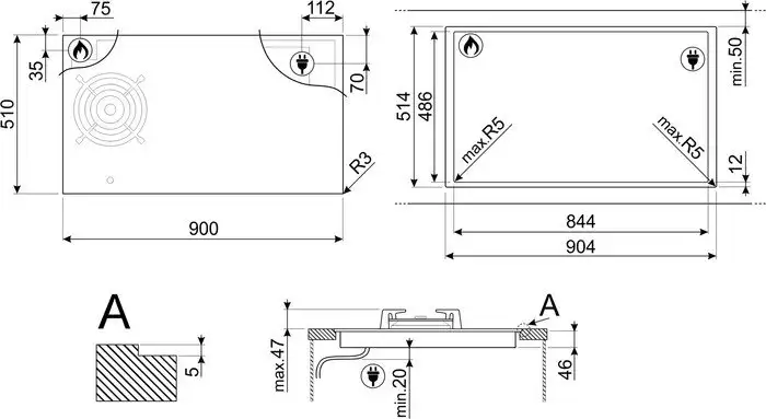 Варочная панель Smeg PM3953D - фото товара
