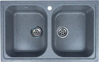 Кухонная мойка Granrus GR-785 W (темно-серый) - изображение в каталоге