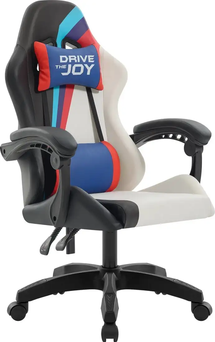 Игровое (геймерское) кресло Defender Legas (серый/белый) – фото товара