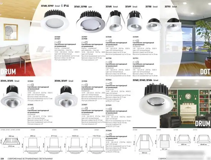 Точечный светильник Novotech Drum 357908 – фото товара