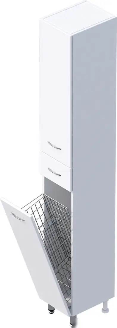 Onika Шкаф-пенал для ванной Модерн 26.17 L с корзиной (402606) – фото товара