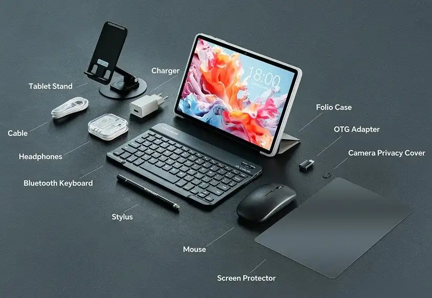 Планшет Teclast P30T 4GB/128GB (с аксессуарами, серый) – фото товара