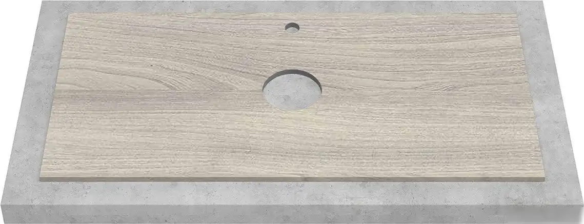 ЗОВ Тумба под умывальник Токио Премиум 100 TP100ELSPTOC2 (вяз либерти серебряный) – фото товара