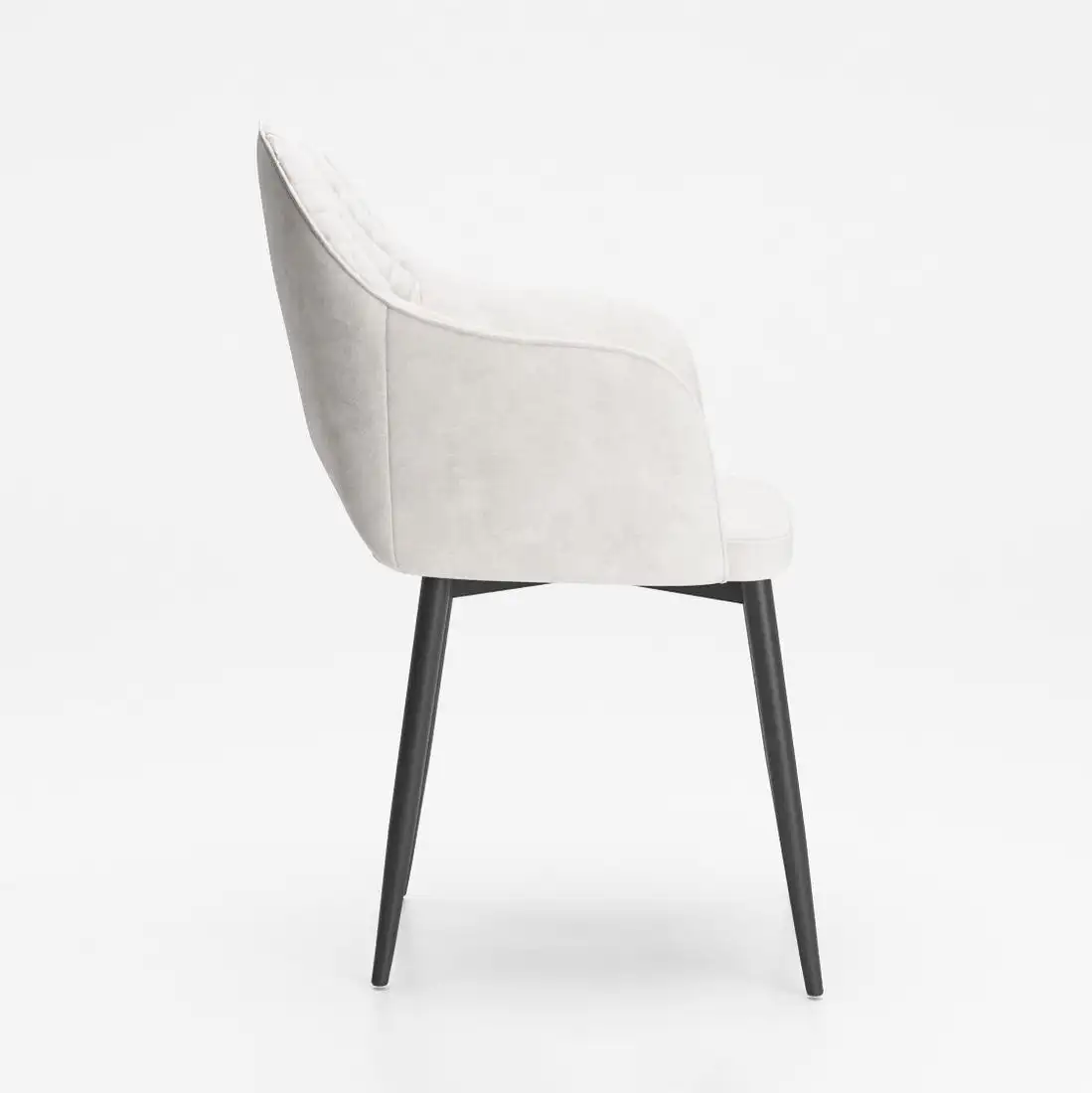 Стул с подлокотниками Табурет Кристи (бренди 02/каркас черный) – фото товара