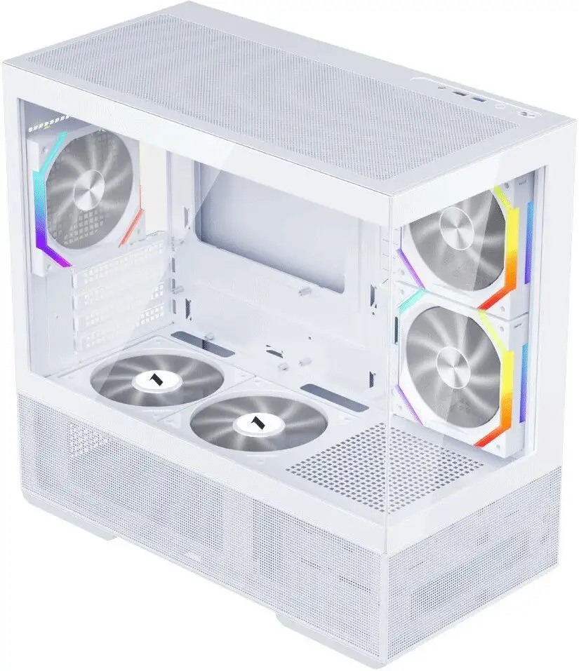 Корпус 1stPlayer CV6 ARGB CV6-WH-2FAR-W-2FH7R-W-1FH7-W (белый) – фото товара