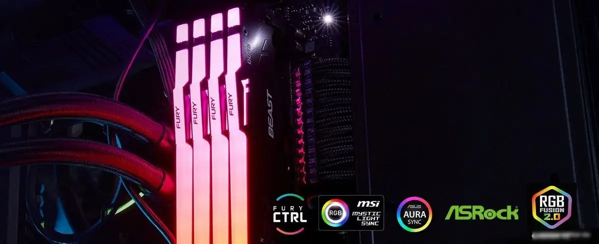 Оперативная память Kingston FURY Beast RGB 32ГБ DDR5 6000 МГц KF560C36BBE2A-32 – фото товара