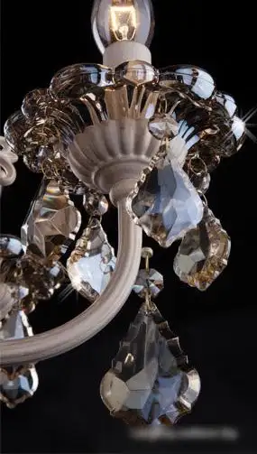 Подвесная люстра Евросвет 3281/8 белый с золотом/тонированный хрусталь – фото товара