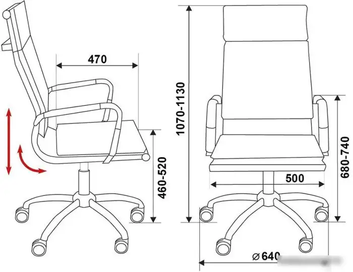 Кресло Бюрократ CH-993/M01 (черный) – фото товара