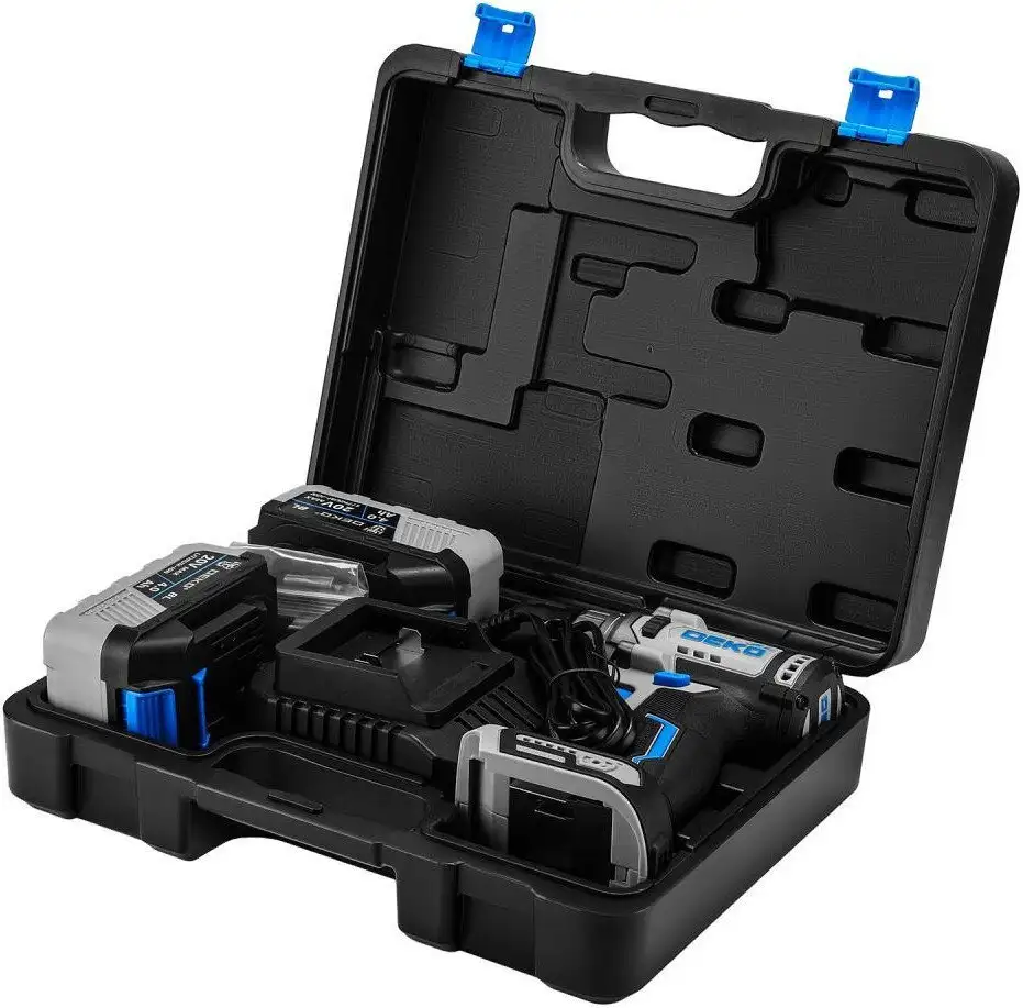 Дрель-шуруповерт Deko Loner 20V ONE+ 085-1004 (с 2-мя АКБ, кейс) – фото товара