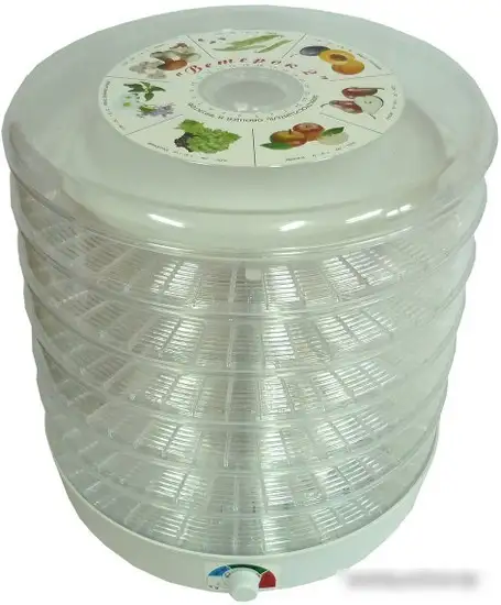 Сушилка для овощей и фруктов Спектр-Прибор Ветерок-2 ЭСОФ-0,6/220 (6 поддонов, прозрачный) - фото товара