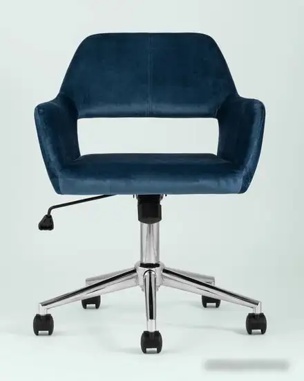 Кресло Stool Group Ross велюр (синий) – фото товара