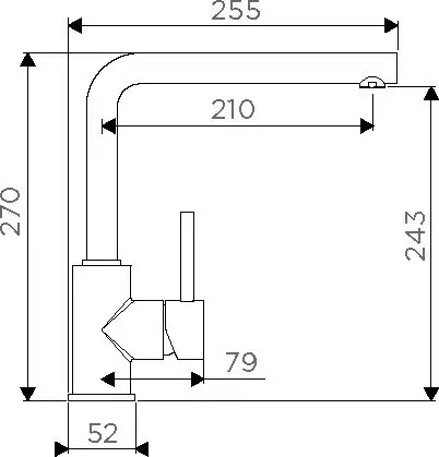 Смеситель Omoikiri Nakagawa-BN (нержавеющая сталь) - фото товара