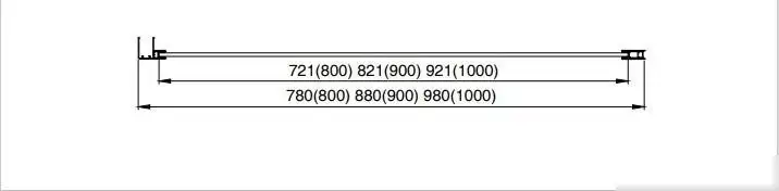 Душевая стенка Aquatek 90x200 AQ ARI WA 09020CH (хром/прозрачное стекло) - фото товара