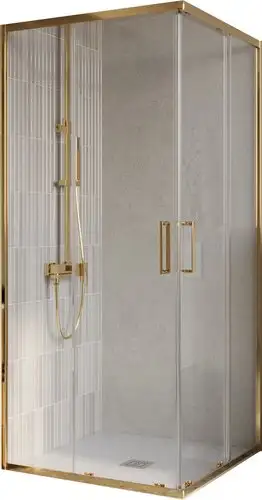 Душевой уголок BelBagno Luce-A-2-100-C-ORO - изображение в каталоге